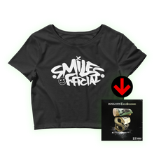 Load image into Gallery viewer, Smiles Official Women’s Crop Tee + Digital Album Download
